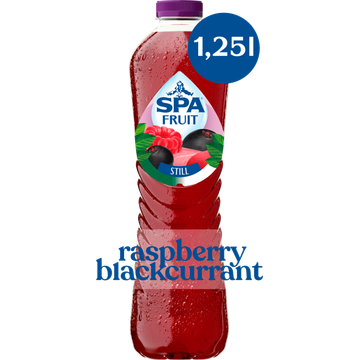SPA FRUIT Niet-Bruisende Fruitige Frisdrank Raspberry Blackcurrant 1,25 L