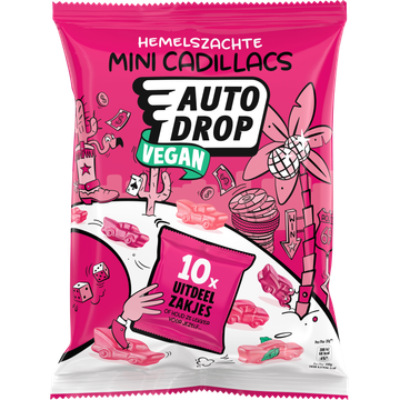 Autodrop Hemelszachte Mini Cadillacs 10 Stuks 200 g