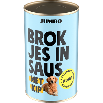 Jumbo Brokjes in Saus Met Kip Adult 1,24 kg