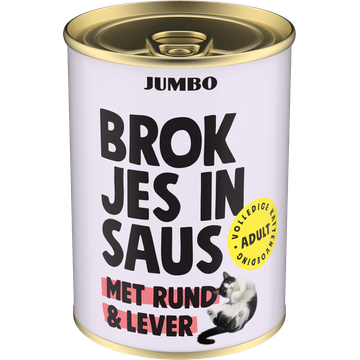 Jumbo Brokjes in Saus met Rund & Lever Adult 415 g