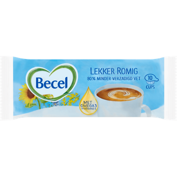 Becel Minicups voor in de Koffie met Vitamine E 10 Stuks
