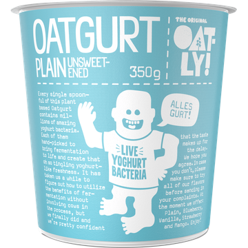 Oatly! The Original Oatgurt Plain Unsweetened 350 g