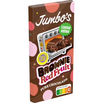 Jumbo's Brownie Red Fruit Pure Chocolade Limited Edition 140 g