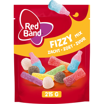 Red Band Fizzy snoep Mix Zacht Zoet Zuur 215 g