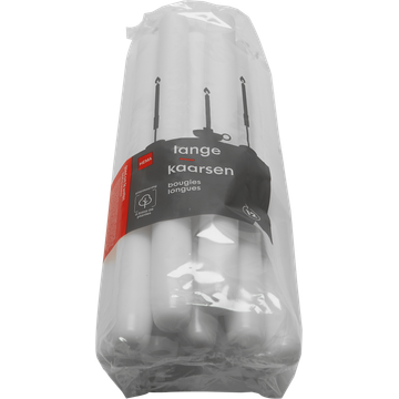 HEMA Lange Kaarsen Wit 12 Stuks