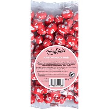 Time2Choco Pure Chocolade Eitjes 450 g