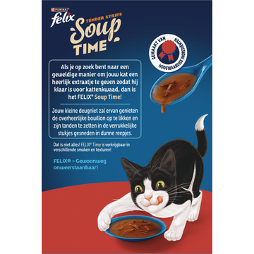FELIX® Soup Filets met Rund, Kip, Lam - Kattenvoer - 6 x 48 g