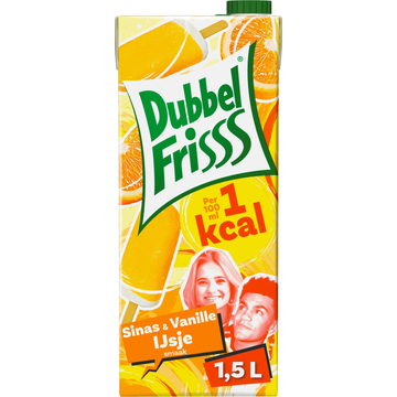 DubbelFrisss 1kcal SmaakMakers Sinas & Vanille Ijsje 1,5 L