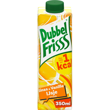 DubbelFrisss 1kcal SmaakMakers Sinas & Vanille IJsje Smaak 350ML
