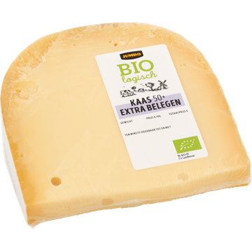 Jumbo Biologische Kaas Extra Belegen 50+ Stuk ca. 450 g