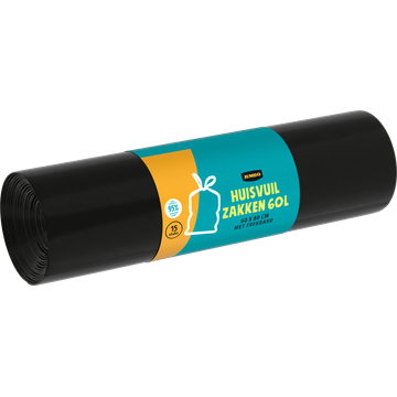 Jumbo Huisvuilzakken 60 L met Trekband 15 Stuks