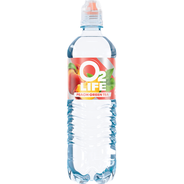 O2 Life Peach Green Tea Flavour 750 ml