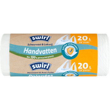 Swirl Vuilniszakken met Handvatten 20 liter 20 stuks