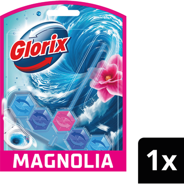 Glorix Actief Blauw Water Toiletblok Magnolia 1 stuk