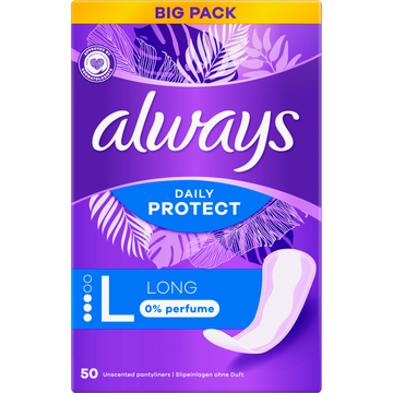 Always Daily Protect Long 0% parfum Inlegkruisjes