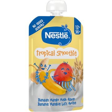 Nestlé Tropical Smoothie Banaan Mango Melk Haver 12m-36m 110 g