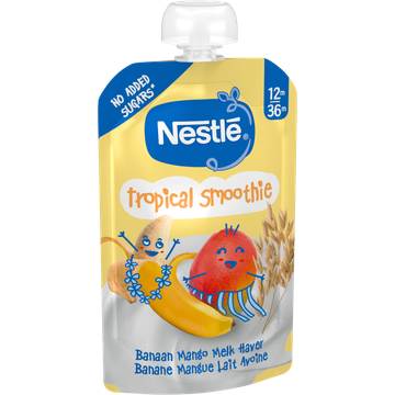 Nestlé Tropical Smoothie Banaan Mango Melk Haver 12m-36m 110 g