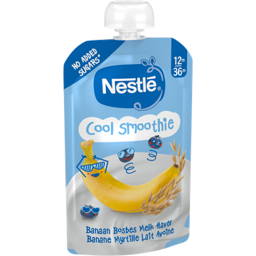 Nestlé Cool Smoothie Banaan Bosbes Melk Haver 12m-36m 110 g