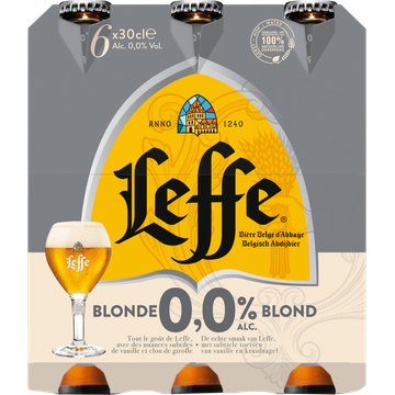 Leffe Belgisch Abdijbier Blond Flessen 6 x 30 cl