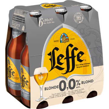Leffe Belgisch Abdijbier Blond Flessen 6 x 30 cl