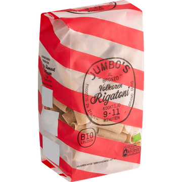 Jumbo's Biologisch Volkoren Rigatoni 500 g