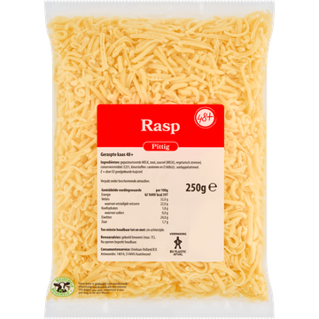 Rasp Pittig 48+ Kaas 250 g