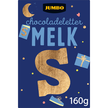 Jumbo Chocoladeletter Melk S 160 g