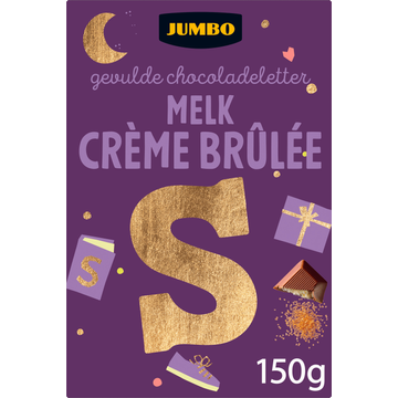 Jumbo Gevulde Chocoladeletter Melk Crème Brûlée S 150 g