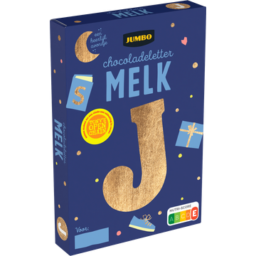 Jumbo Chocoladeletter Melk J 160 g