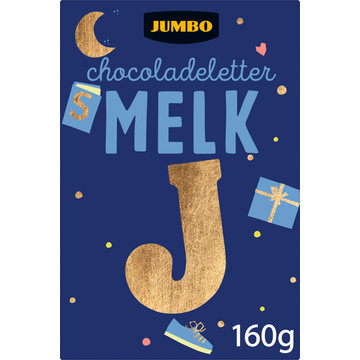 Jumbo Chocoladeletter Melk J 160 g