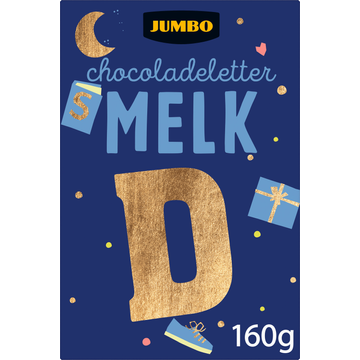 Jumbo Chocoladeletter Melk D 160 g