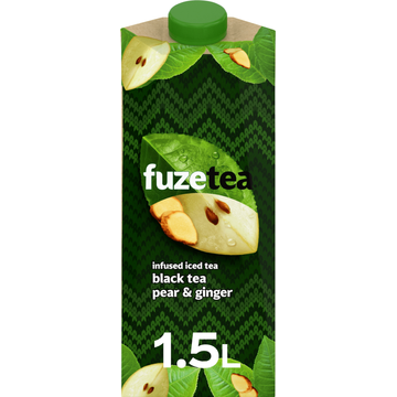 FuzeTea Infused Iced Tea Black Tea Pear & Ginger Limited Edition 1,5 L