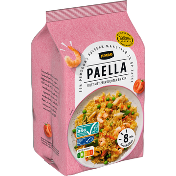 Jumbo Paella Rijst met Zeevruchten en Kip 475 g