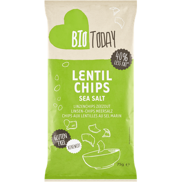 BioToday Linzenchips Zeezout 75 g 