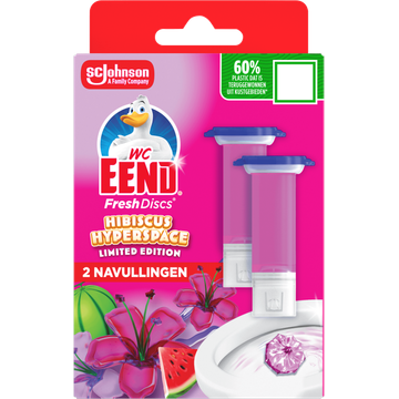 WC Eend Fresh Discs Hibiscus Hyperspace Limited Edition 2 x 36 ml