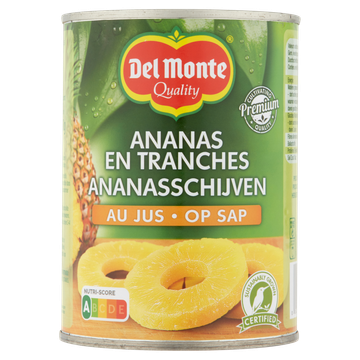 Del Monte Ananasschijven op Sap 565 g