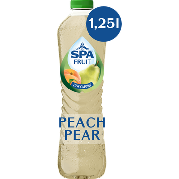 SPA FRUIT Niet-Bruisende Fruitige Frisdrank Peach Pear 1,25 L