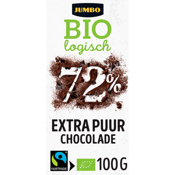 Jumbo Biologisch Chocolade 72% Extra Puur 100 g