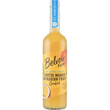 Belvoir Farm Exotic Mango & Passion Fruit Cordial 500 ml