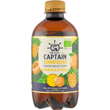 The Gutsy Captain Kombucha Pineapple & Peach 400 ml