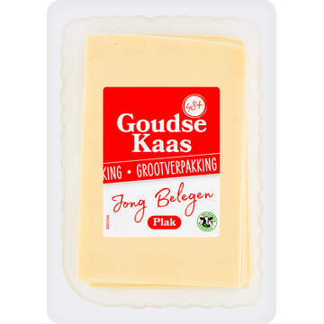 Goudse Kaas Jong 48+ Belegen Plakken 400 g