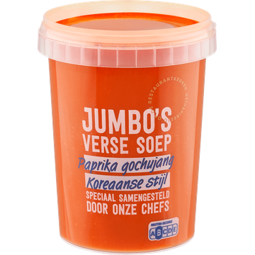 Jumbo's Verse Soep Paprika Gochujang Koreaanse Stijl 500 g