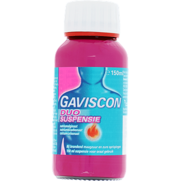 Gaviscon Duo Suspensie bij brandend maagzuur, 150 ml