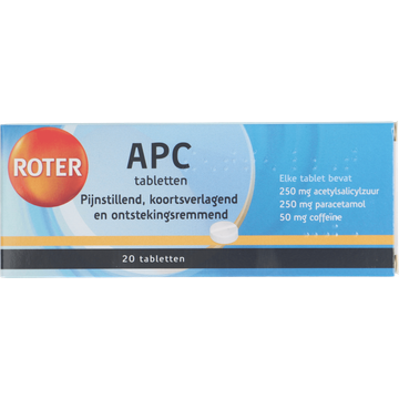 Roter APC tabletten (pijnstillers), 20 stuks
