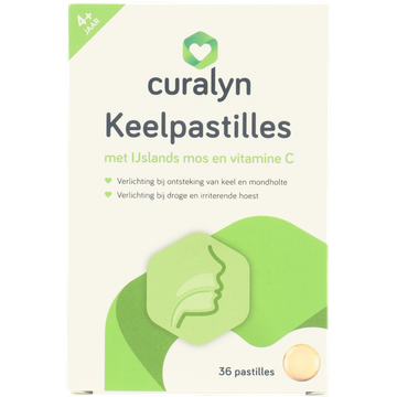 Curalyn keelpastilles + vitamine C, 36 stuks