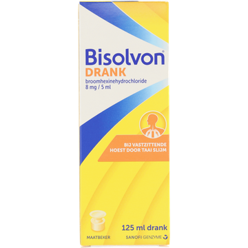 Bisolvon Elixer Forte hoestdrank 125 ml (8 mg/ 5 ml)
