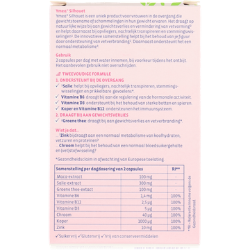 Ymea Silhouet capsules voedingssuplement, 64 stuks
