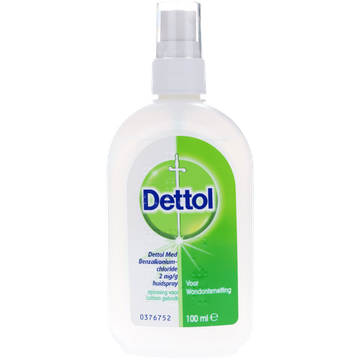 Dettol desinfecterende huidspray bij wondjes 2mg/g, 100 ml