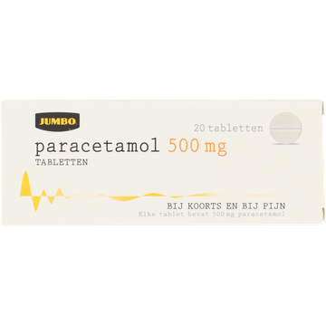 Jumbo Paracetamol Tabletten 20 Stuks 500mg