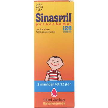 Sinaspril Paracetamol vloeibaar 120 mg, 100 ml